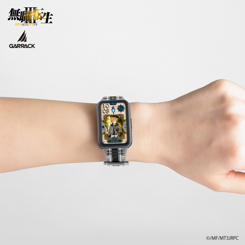 Imagen promocional relacionada con Mushoku Tensei presenta cuatro modelos de smartwatch inspirados en sus personajes · imagen 5