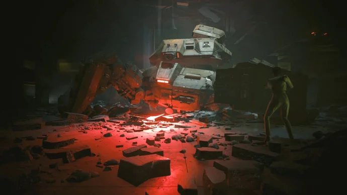 Imagen promocional relacionada con La batalla contra el tanque Chimera de Phantom Liberty tardó dos años en tomar forma
