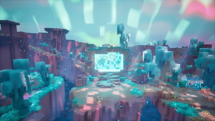 Imagen promocional relacionada con Minecraft añadirá The Sift, su primera nueva dimensión en 14 años
