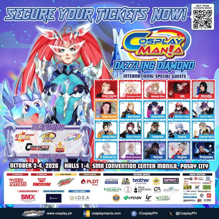 Imagen promocional relacionada con Cosplay Mania 2026 celebrará tres días de cosplay, anime y J-Pop en Filipinas