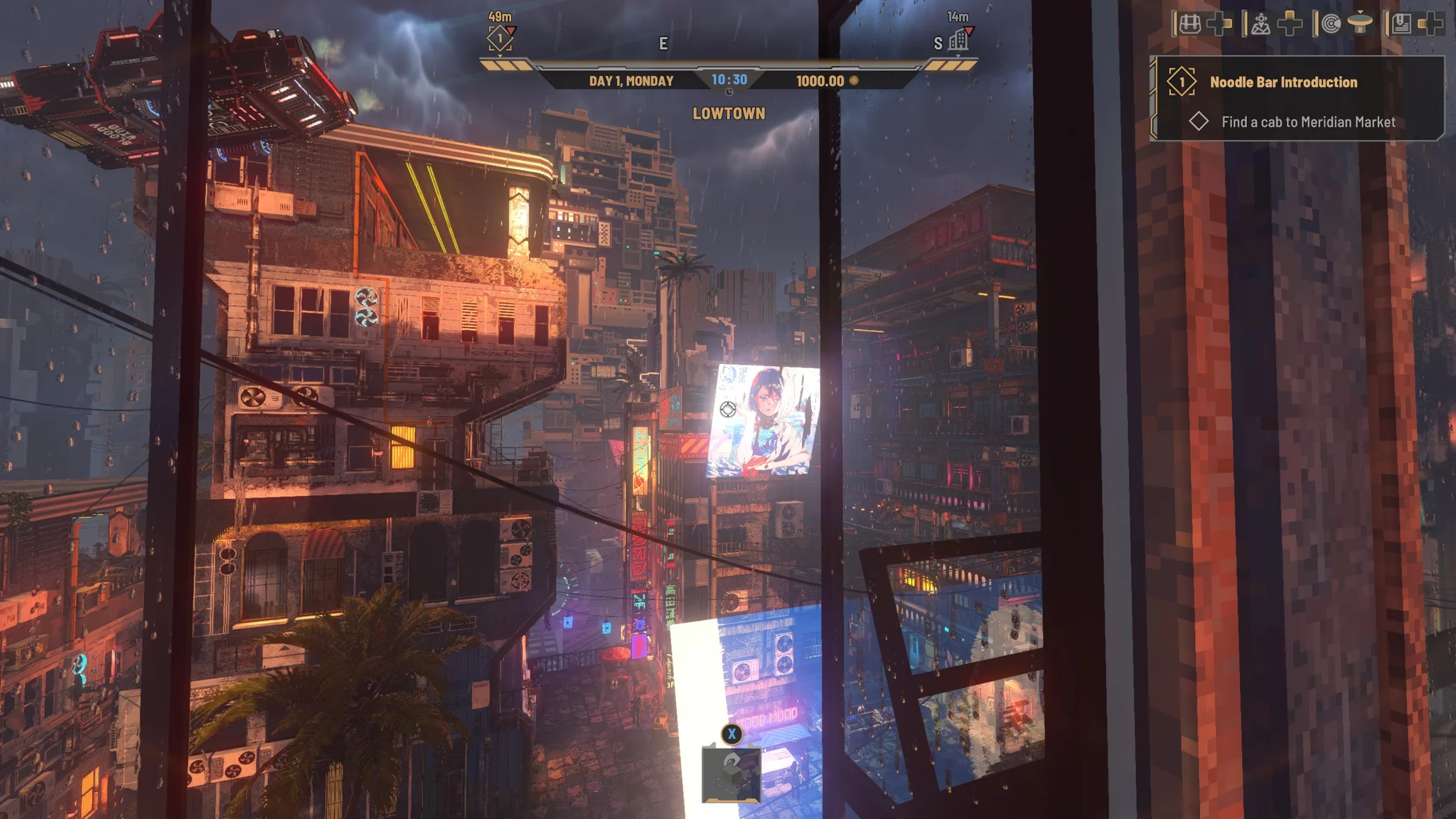 Imagen promocional relacionada con Nivalis Nights mezcla vida de ciudad cyberpunk, gestión de negocios y exploración · imagen 2