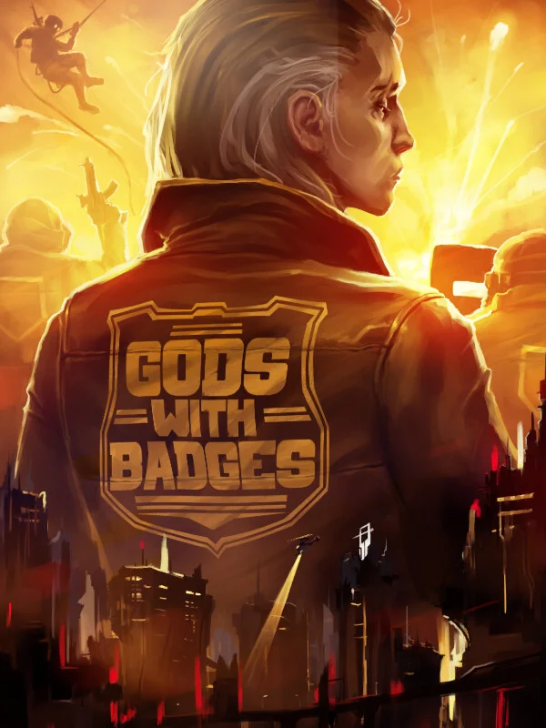 Imagen promocional relacionada con Gods With Badges anuncia un juego táctico donde decidirás cuándo apagar la cámara corporal