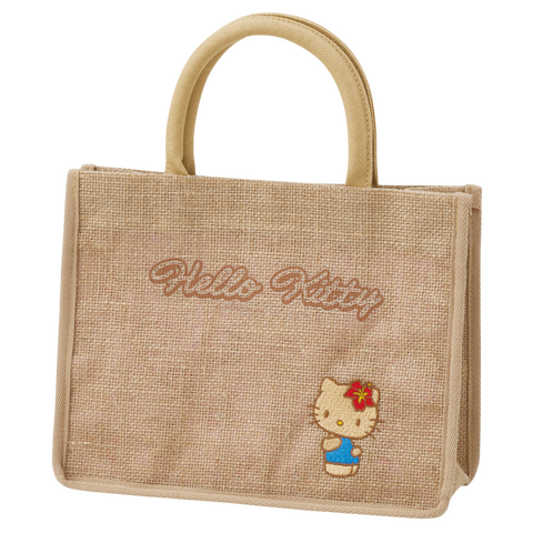 Imagen promocional relacionada con Sanrio lanza bolsas de yute con Hello Kitty, Kuromi y Pochacco bronceados · imagen 2