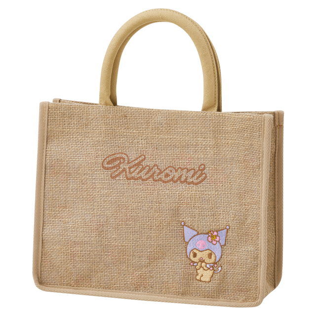 Imagen promocional relacionada con Sanrio lanza bolsas de yute con Hello Kitty, Kuromi y Pochacco bronceados · imagen 4