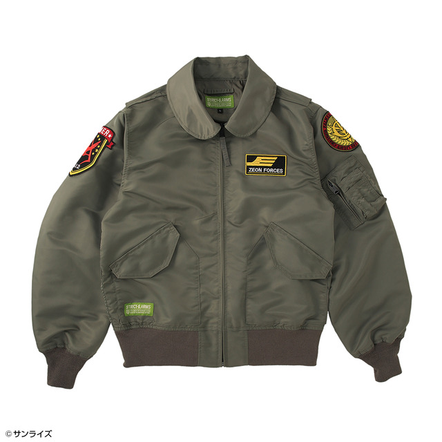 Imagen promocional relacionada con Gundam lanza chaquetas de vuelo inspiradas en la Federación y Zeon · imagen 3