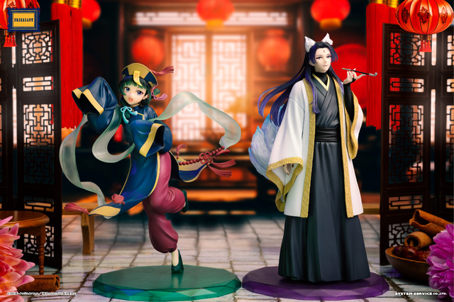 Imagen promocional relacionada con El boticario presenta figuras de Maomao zombi y Jinshi kitsune para Halloween