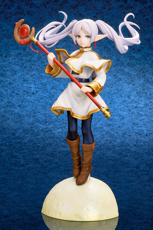 Imagen promocional relacionada con Frieren se enfrenta a Aura en una nueva figura a escala 1/7