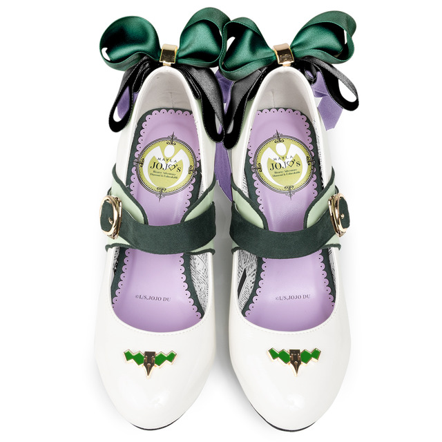 Imagen promocional relacionada con MAYLA presenta tres pares de tacones inspirados en JoJo’s: Diamond Is Unbreakable · imagen 4