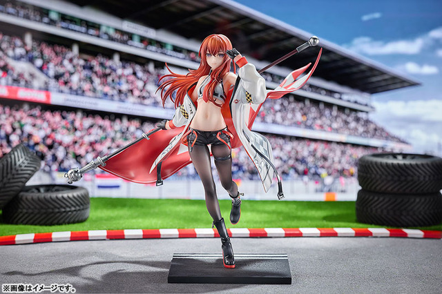 Imagen promocional relacionada con Makise Kurisu luce como chica de carreras en una nueva figura a escala 1/7 · imagen 2