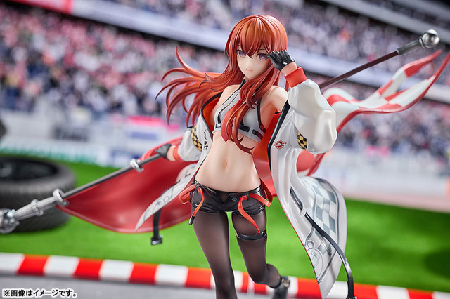 Imagen promocional relacionada con Makise Kurisu luce como chica de carreras en una nueva figura a escala 1/7 · imagen 3