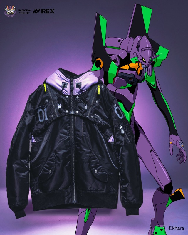 Imagen promocional relacionada con Evangelion y AVIREX producirán de nuevo sus chaquetas MA-1 inspiradas en los EVA