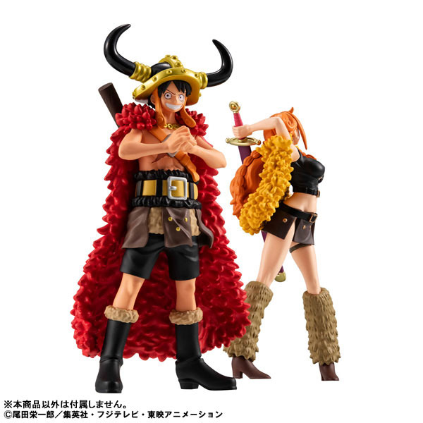 Imagen promocional relacionada con One Piece: Luffy y Nami lucen sus diseños de Elbaf en nuevas figuras de Megahouse · imagen 2
