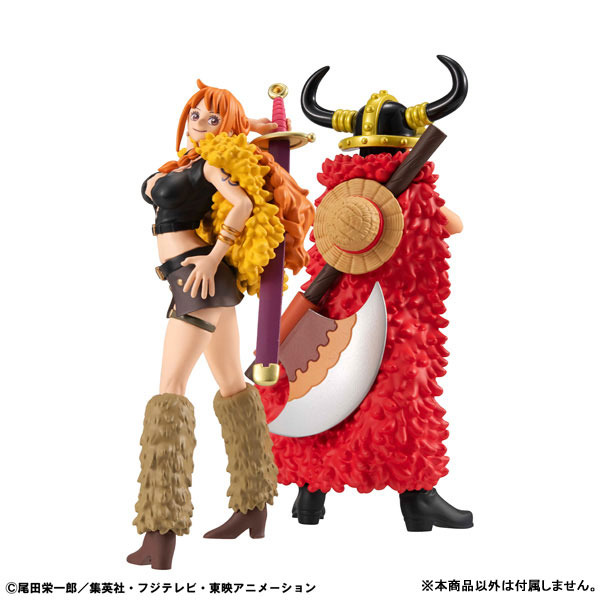 Imagen promocional relacionada con One Piece: Luffy y Nami lucen sus diseños de Elbaf en nuevas figuras de Megahouse · imagen 3
