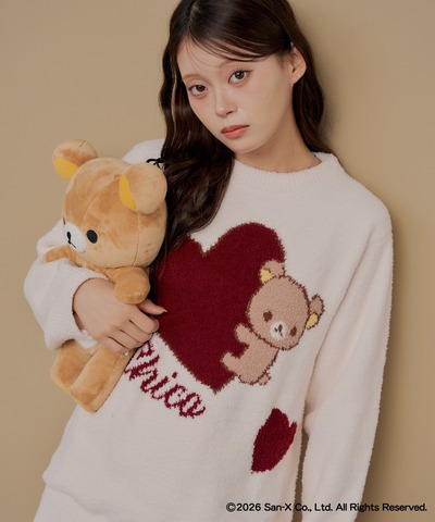 Imagen promocional relacionada con Rilakkuma y Chico lanzan una colección de ropa de estar por casa con diseños de corazones · imagen 2