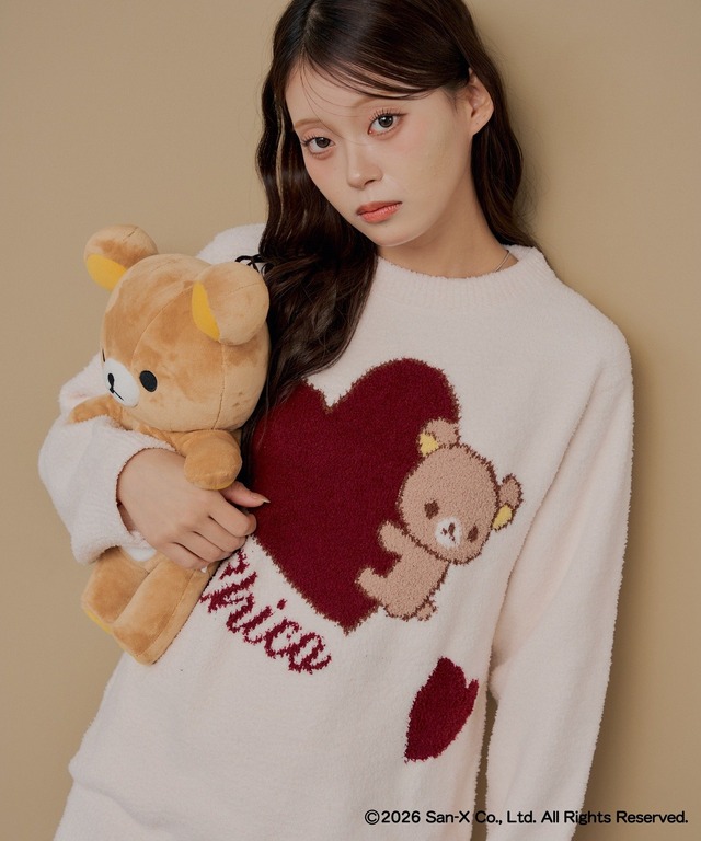 Imagen promocional relacionada con Rilakkuma y Chico lanzan una colección de ropa de estar por casa con diseños de corazones · imagen 4