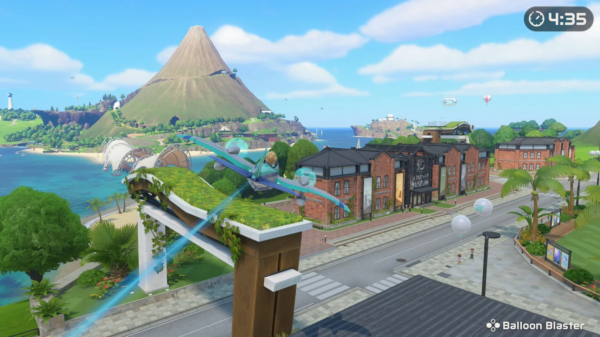 Imagen promocional relacionada con Nintendo Switch Sports Resort destaca por su isla abierta y sus minijuegos deportivos