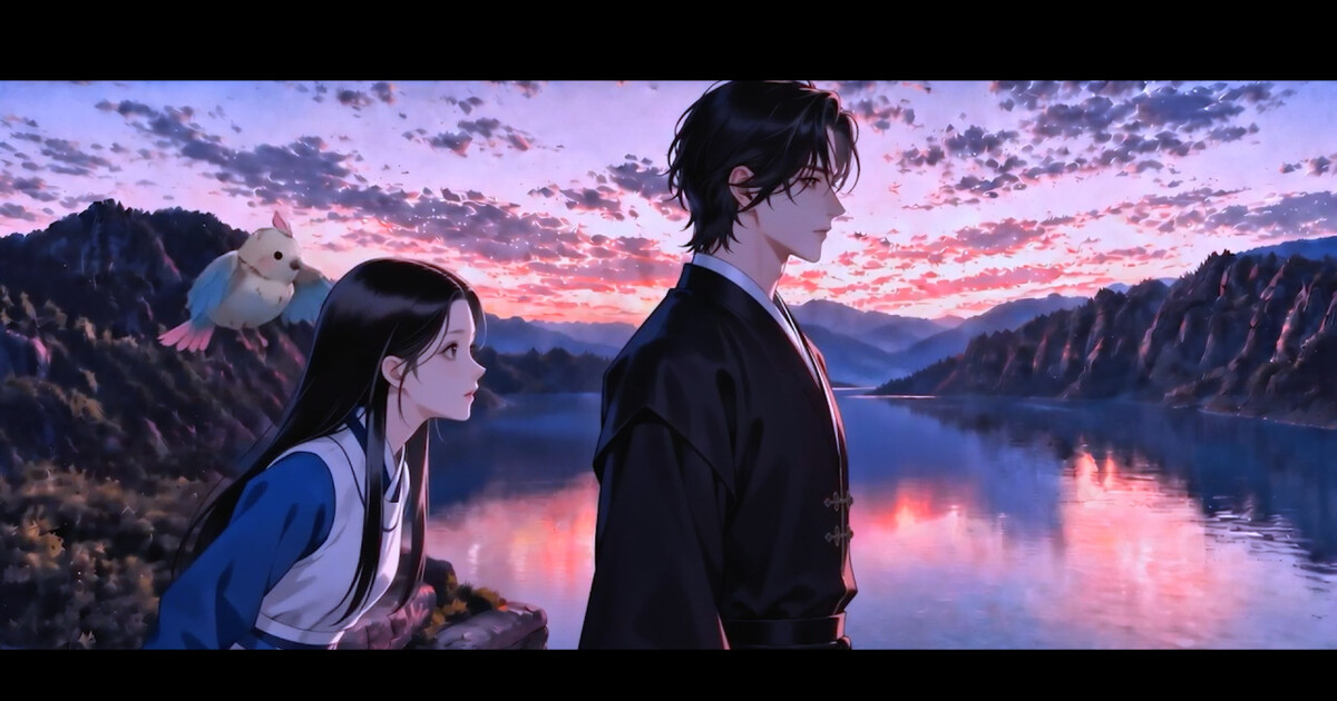 Imagen promocional relacionada con The Painted Soul, la serie animada coreana creada con apoyo de IA, llegará a Viki el 21 de octubre
