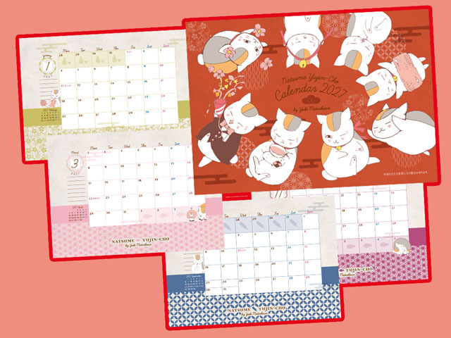Imagen promocional relacionada con Natsume Yuujinchou acompaña 2027 con un calendario de Nyanko-sensei en LaLa