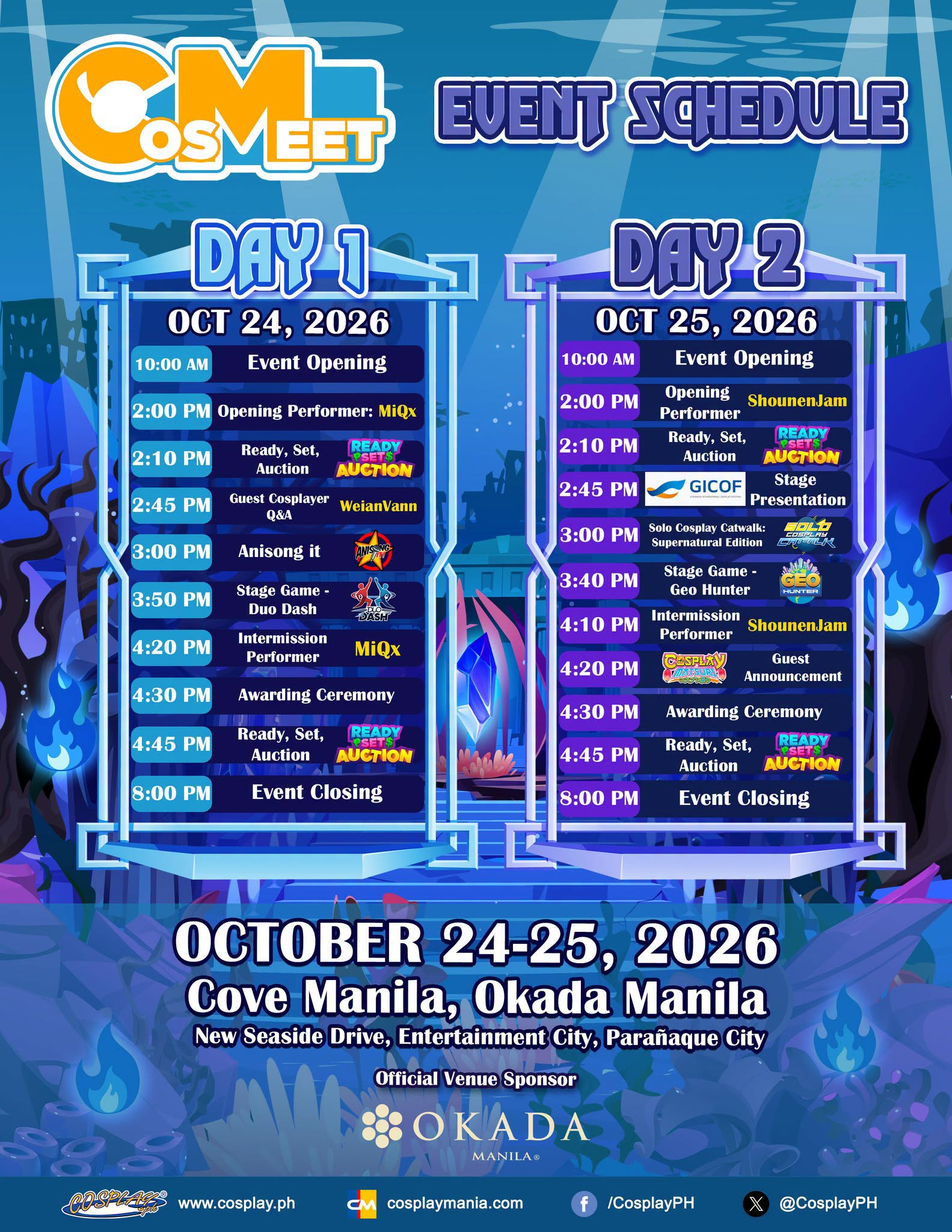 Imagen promocional relacionada con CosMeet 2026 celebrará su edición «Shimmering Sapphire» en Okada Manila · imagen 4
