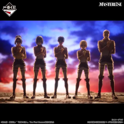 Imagen promocional relacionada con Ataque a los Titanes convierte a Eren, Mikasa y Armin en figuras MASTERLISE · imagen 2