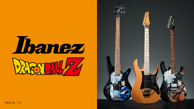 Imagen promocional relacionada con Dragon Ball Z y Ibanez presentan guitarras, bajos y accesorios con diseños de Goku, Vegeta y Piccolo · imagen 2