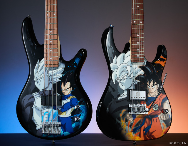 Imagen promocional relacionada con Dragon Ball Z y Ibanez presentan guitarras, bajos y accesorios con diseños de Goku, Vegeta y Piccolo · imagen 4