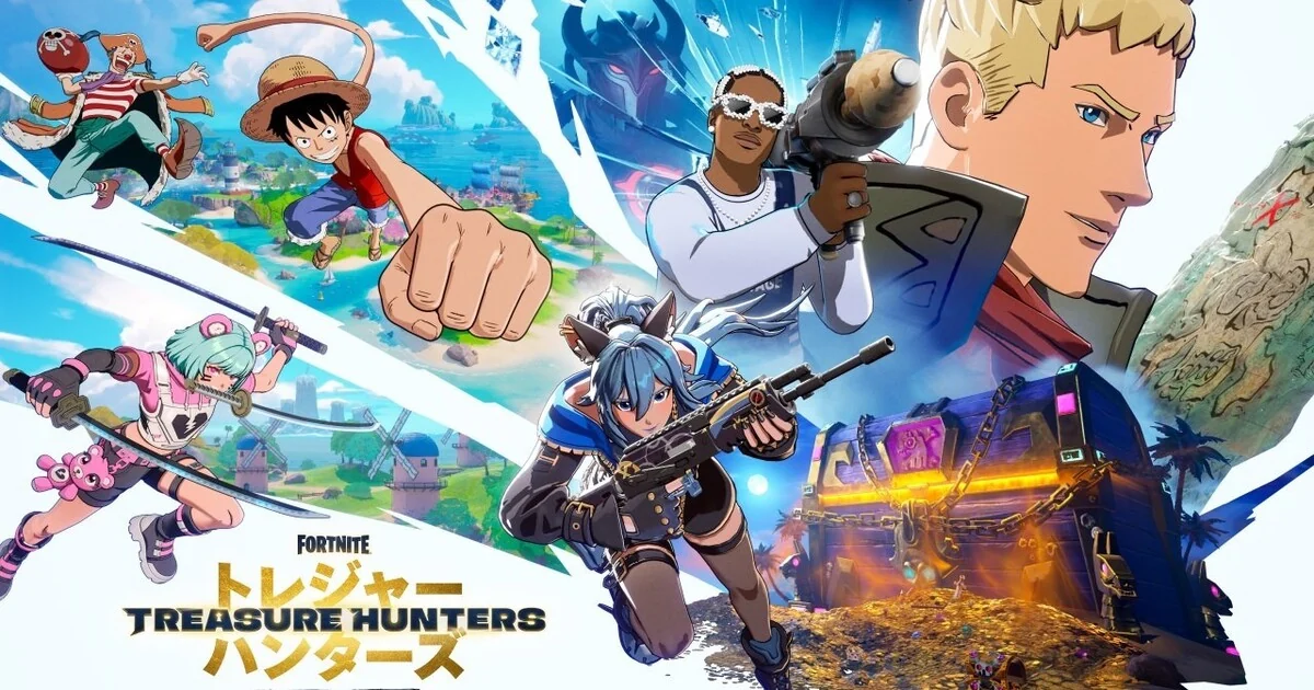 Imagen promocional relacionada con Fortnite confirma la llegada de los Sombrero de Paja con la temporada Treasure Hunters