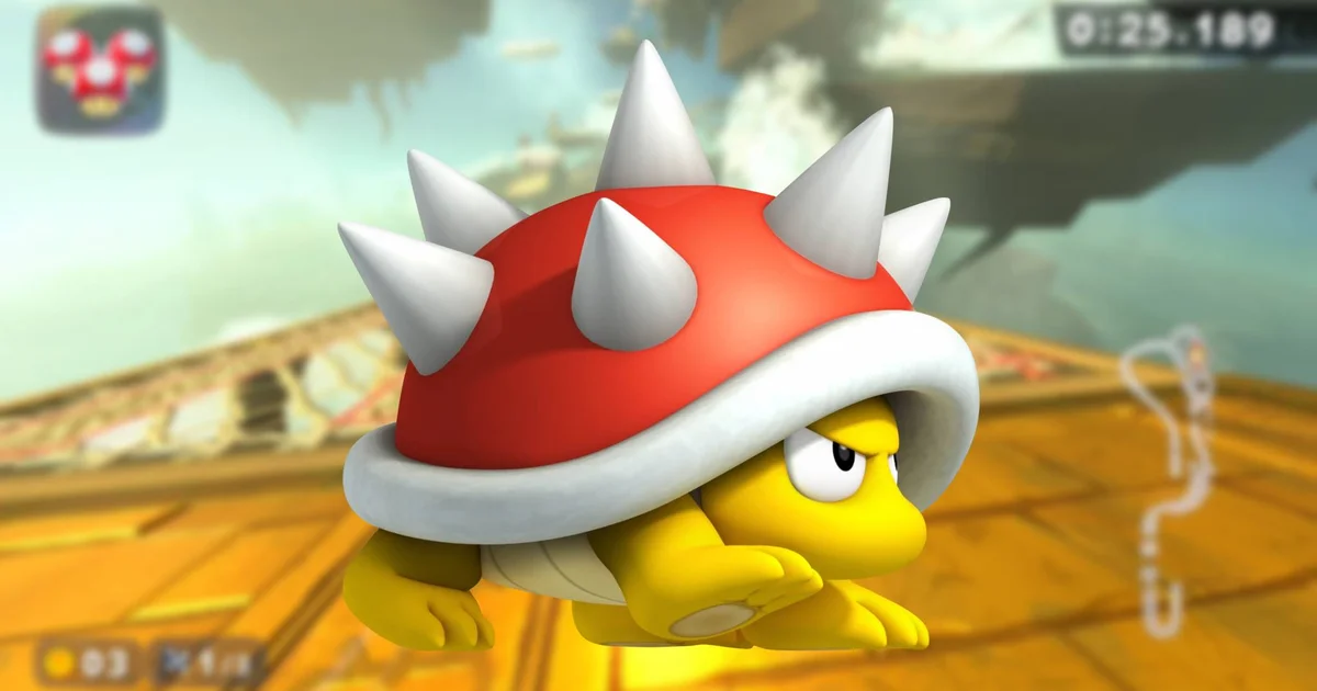 Imagen promocional relacionada con Spiny pudo haber sido un piloto jugable en Mario Kart World