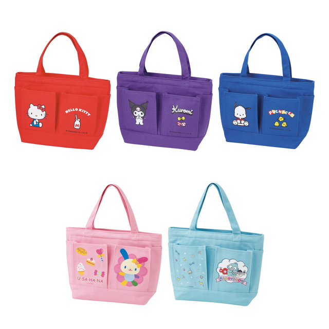 Imagen promocional relacionada con Sanrio reúne a Hello Kitty, Kuromi y Pochacco en cinco bolsas térmicas para el almuerzo