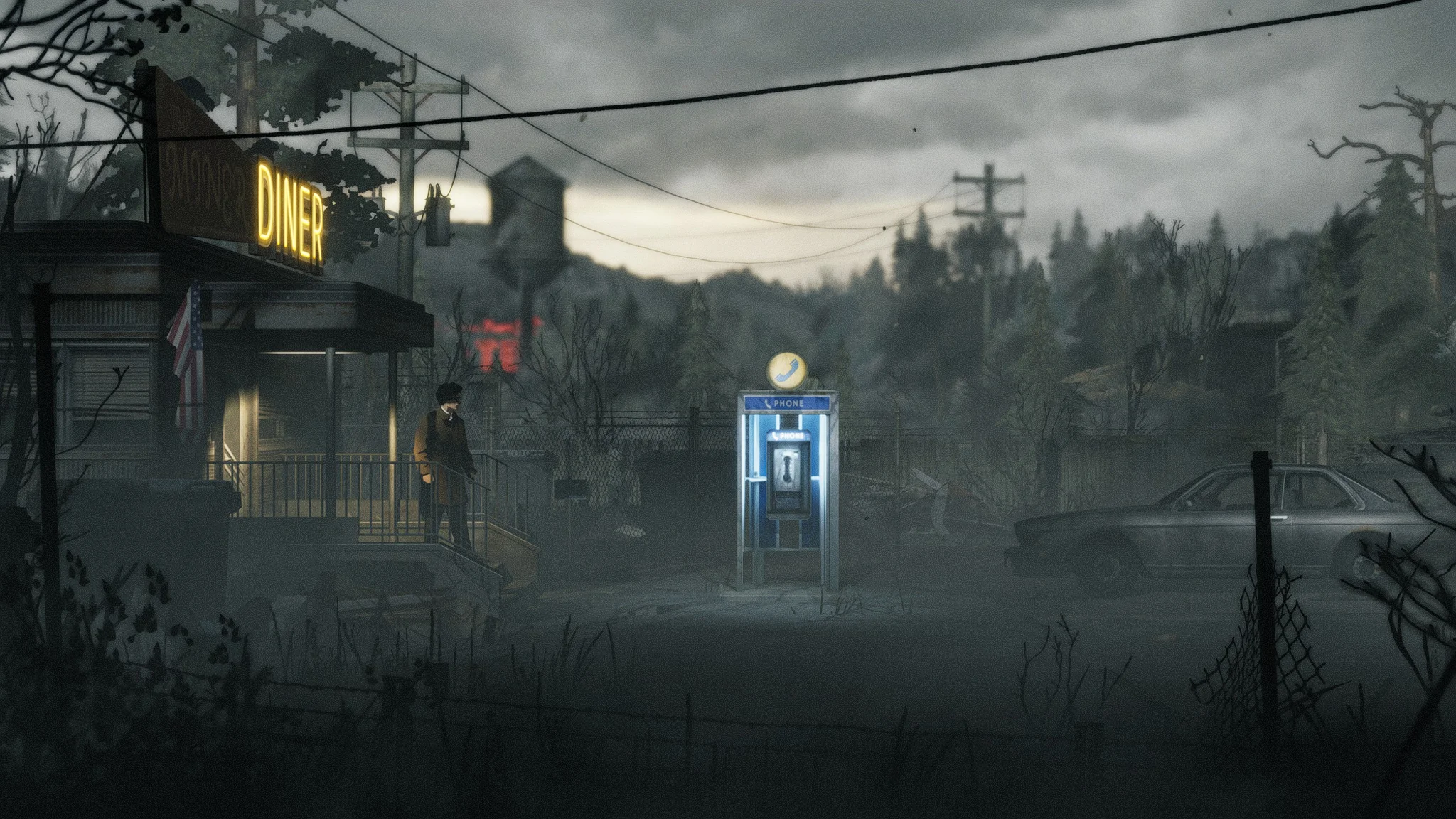 Imagen promocional relacionada con Silver Pines combina survival horror clásico con exploración estilo Metroidvania