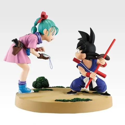 Imagen promocional relacionada con Dragon Ball convertirá el encuentro de Goku y Bulma en una figura de Ichiban Kuji